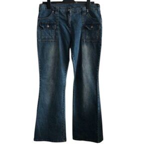 LA CITY  Woman's Blue Jeans Vintage Adjusted At waist Sz.44